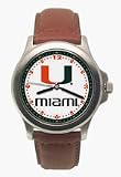Miami Hurricanes Rookie Watch with Leather Band - Men's
