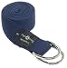 Sporting Goods : Hugger Mugger D-Ring Yoga Strap 6-Foot (Navy)