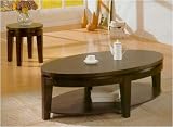 Product details for Oval Cappuccino Three Piece Occasional Set