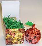 Scott's Cakes 1 Pound Chocolate Fudge Jack-O-Lantern Covered in White Chocolate