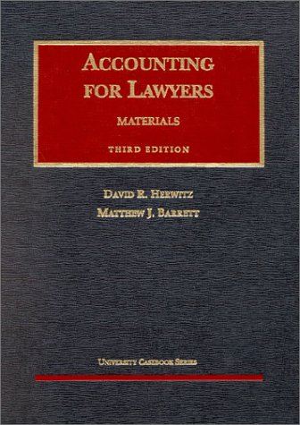 Materials on Accounting for Lawyers (University casebook series)