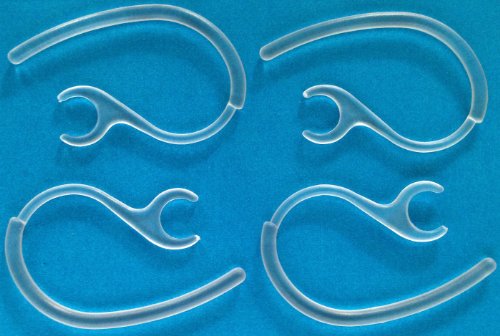 4pcs New Clear Ear Hooks for Emerson EM227 EM228 WM EM-277 EM-228 Bluetooth Headset Ear Loops Clips Hooks Loops Stabilizers Earhooks Earloops Earclips Earstabilizers Replacement Parts Part