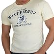 Mens Did I Say Boyfriend Graphic Athletic T-Shirt