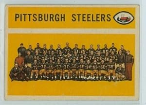1960 Topps FB 102 Steelers Team Excellent