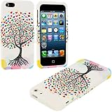 myLife (TM) Colorful Tree Of Love Series (2 Piece Snap On) Hardshell Plates Case for the iPhone 5/5S (5G) 5th Generation Touch Phone (Clip Fitted Front and Back Solid Cover Case + Rubberized Tough Armor Skin + Lifetime Warranty + Sealed Inside myLife Authorized Packaging) 