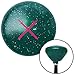 American Shifter 206081 Green Retro Metal Flake Shift Knob with M16 x 1.5 Insert (Pink Knight Swords)