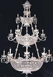 LAMPS BEAUTIFUL Princess Eighteen Light Crystal Chandelier by James R. Moder--Excellent customer service--see our feedback.
