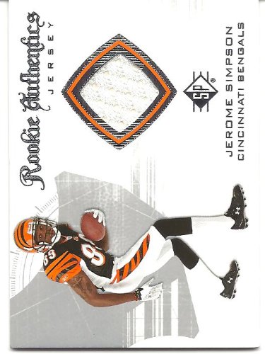 Jerome Simpson 2008 SP Authentic Retail Rookie Authentics Jersey Card #RA25 Cincinnati Bengals