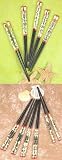 5 Pairs Chinese Character Wood Chopsticks