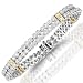 18 Kt Diamond White and Yellow Gold Tennis Bracelet