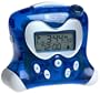 Oregon Scientific RM313PNA Self-Setting Projection Alarm Clock with Indoor Thermometer, Blue