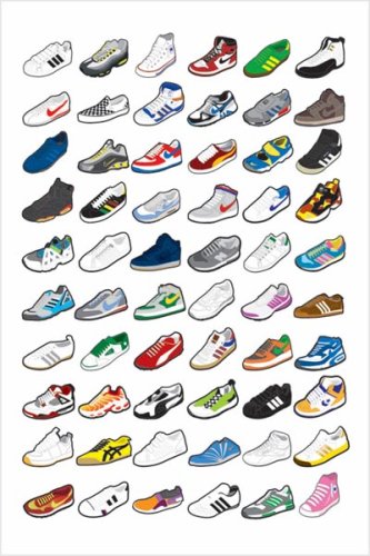 SNEAKERS SHOES POSTER NIKE PUMA NEW ADIDAS SIZE PP30673