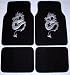 Dragon Silver Front & Rear Carpet Car Truck SUV Floor...