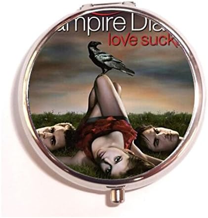 Vampire Diary Bed Fashion Custom Round Pill Box Case Medicine Vitamin Organizer as a Nice Gift