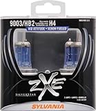 Sylvania 9003/HB2/H4 SZ SilverStar zXe High Performance Halogen Headlight Bulb (Low/High Beam), (Pack of 2)