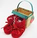 REDUCED PRICE! Handmade Baby Booties - Bright Happy Red (100% Crocheted By Hand