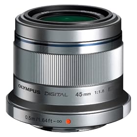 Olympus M.zuiko Digital 45mm F1.8 Lens Silver