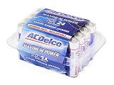 ACDelco Maximum Power AA Alkaline Battery 24-Pack, Re-closable