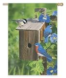 Outdoor Living : Bluebird House Garden Flag