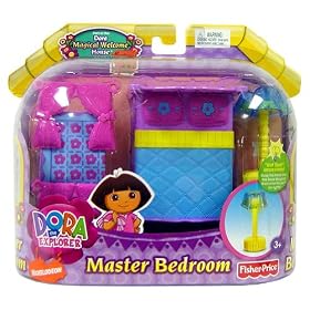 Fisher-Price Dora Designer Dollhouse Furniture Master Bedroom Set
