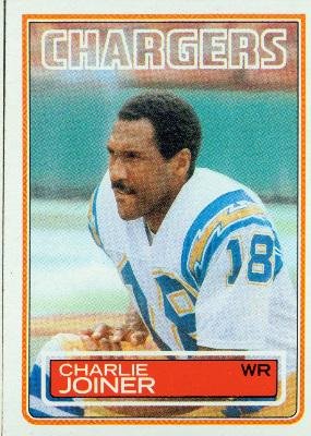 1983 Topps #377 Charlie Joiner DP - San Diego Chargers (Football Cards)