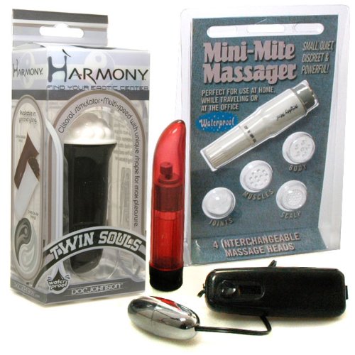 Doc Johnson Harmony Divine Black Pearl Clitoral Stimulator Vibrator Adult Sex Toy Kit