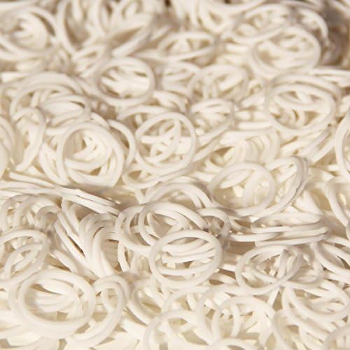 White Color LOOM RUBBER BANDS BRACELET Making