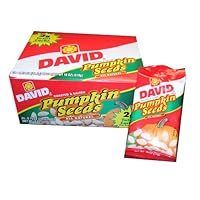 David Roasted and Salted Pumpkin Seeds Twenty Four Bags