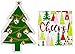 Christmas Party Paper Napkins Set with 2 Designs of 20 Napkins Each (Christmas Tree)