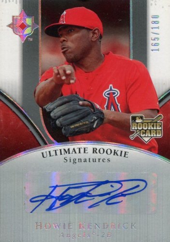 Howie Kendrick Autographed/Hand Signed 2006 UpperDeck No.171 166/181 Baseball Rookie Card