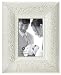 Burnes of Boston 539957 Wedding Andrea Picture Frame, Silver with White Wash, 5 by 7-Inch