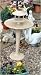 Elisa Birdfeeder  / Birdbath with Solar Light - Sandstone Colour