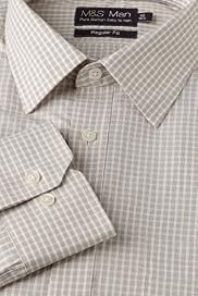 Pure Cotton Quick Iron Mini Checked Shirt