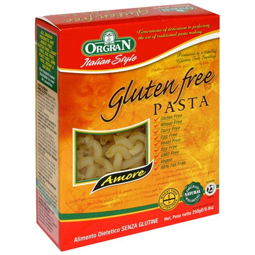 OrgraN Italian Style Gluten Free Pasta, Amore, 8.8-Ounce Boxes (Pack of 9)