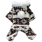 Petparty Dog Hoodie for Dog Coat Dog Jumpsuit Cozy Fashion Dog Clothes Pet Clothes ,L