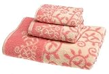 Pem America 6-Piece Jacquard Towel Set, Rose