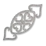 14K White Gold Diamond Pin