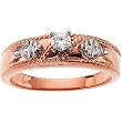 14K Rose Gold Engagement Ring - 0.12 Ct.