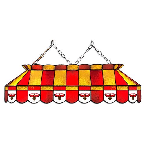 Imperial Atlanta Hawks Licensed 40-Inch Rectangular Stained Glass Billiard Table Light