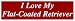 I Love My Flat-Coated Retriever Large Bumper Sticker