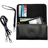 Black Purse Hand Bag Case for the iRiver S100 with both a hand and shoulder loop option - a unique Gomadic design