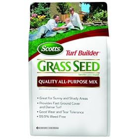 Scotts 17510 Turf Builder Quality All-Purpose Grass Seed Mix, 20-Pound
