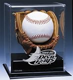 TAMPA BAY RAYS AUTOGRAPH BASEBALL DISPLAY CASE w/ GLOVE