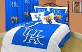 KENTUCKY Wildcats Dorm Bedding Set:Dorm-Room-In-a-Box: Comforter, Sheet Set, Mattress Pad, Pillow, Towel Set- Twin XL 10 pc Set