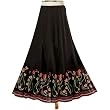 Floral Embroidered Long Skirt (Petite, Tall & Misses Sizes XS-3X)