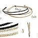 New Fashion Women's Double Layer Metal Barrette Headwear Headband Hairband Black