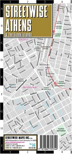 City Travel Guides Discounted  Books : Streetwise Athens Map - Laminated City Street Map of Athens, Greece