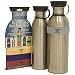 Seattle Sports Silver/Silver H2Duo/Uno Stainless Steel Bottle (1000/800ml, Pack of 2)