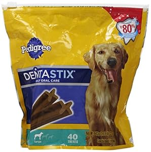 Pedigree Dentastix Daily Oral Care Dog Treats, 40 Count