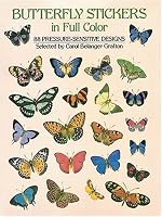 Butterfly Stickers in Full Color: 88 Pressure-Sensitive Designs